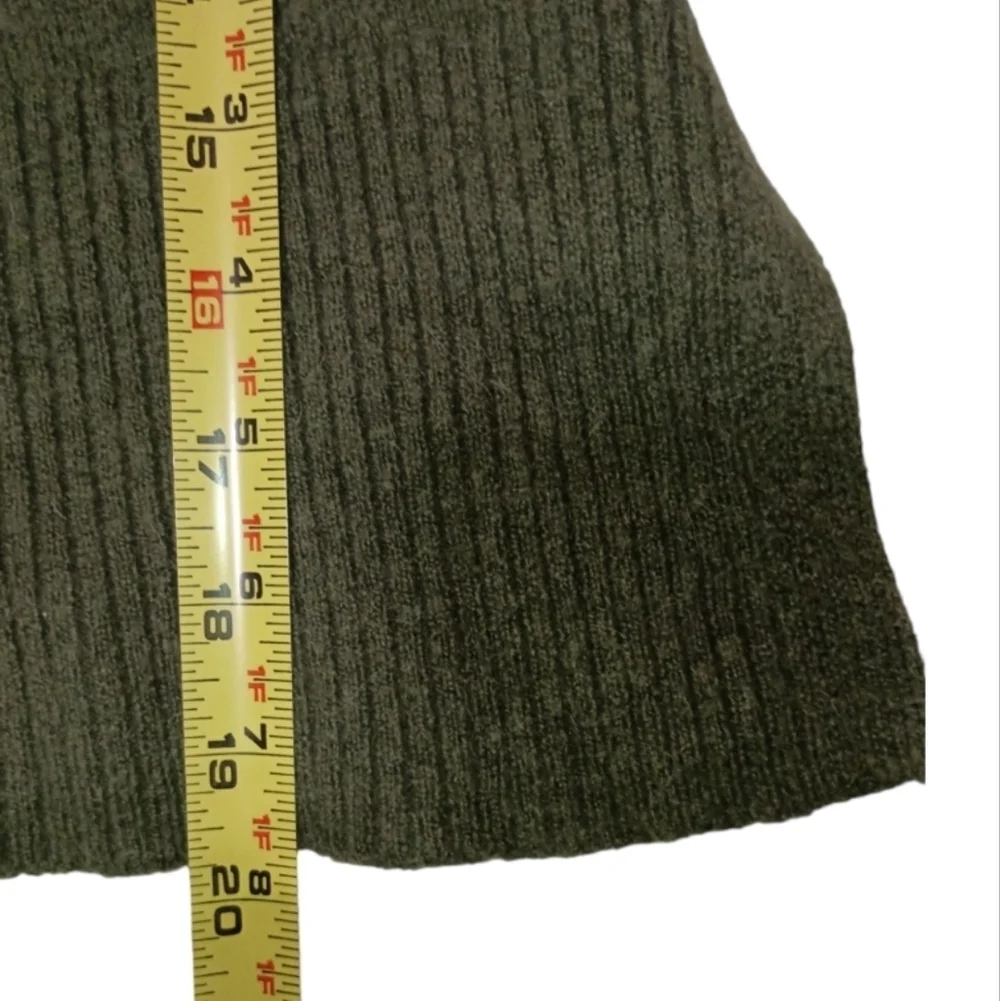 J.Crew Green Alpaca/Merino Wool Blend Turtleneck Sweater Size XS